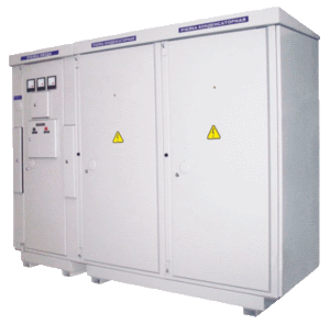  High-voltage capacitor banks with automatic power control